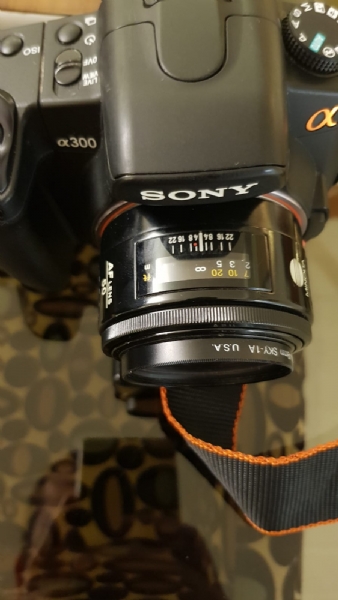 Satılık Temiz Set Sony A300 + 18-70 Kit + 50mm + Flaş + Çant